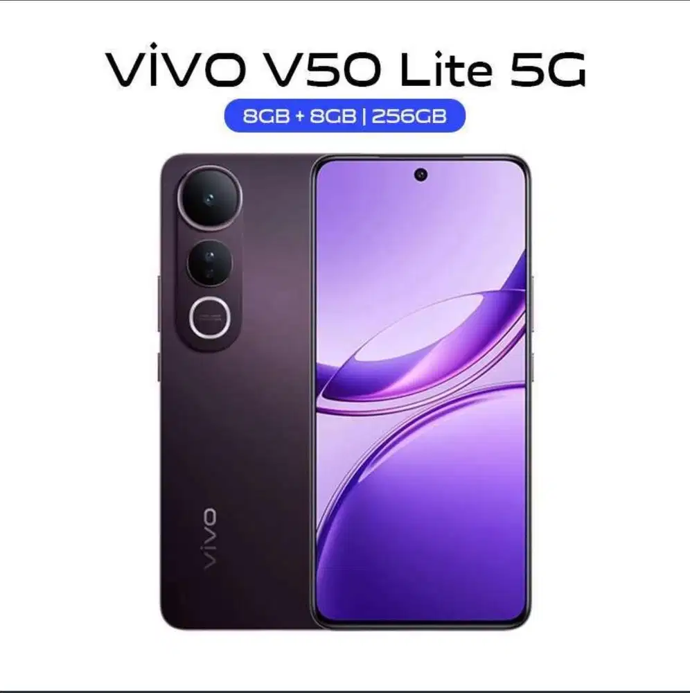 Baru...Vivo V50 Lite 5G 8/256 Garansi Resmi (Warna : Black,Gold)