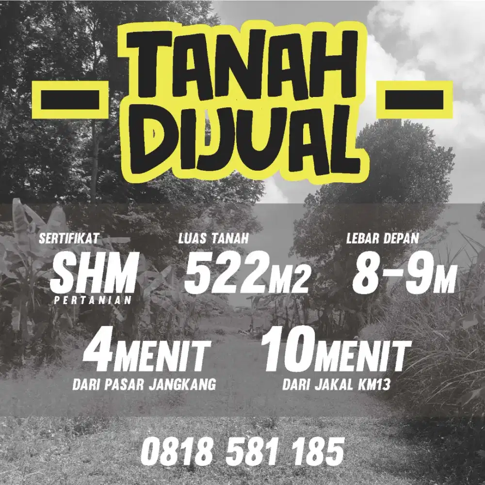 Tanah di Pondok 2 Widodomartani