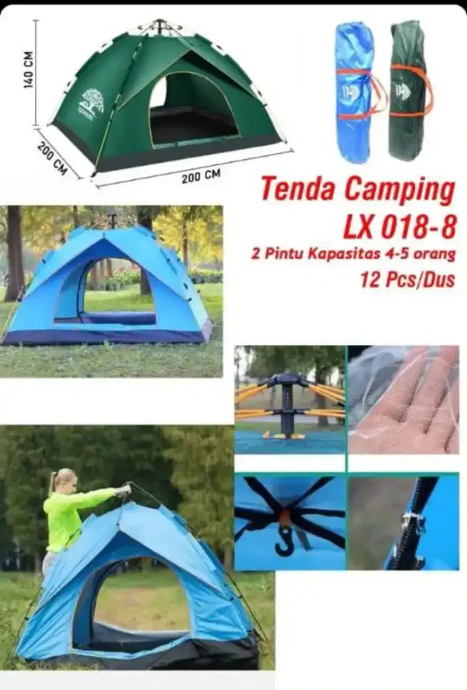 Tenda camping speeds LX018-08 (biru)