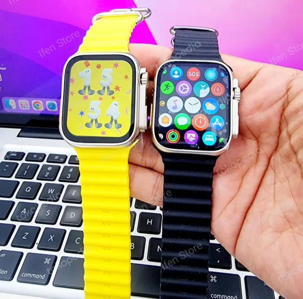 Smartwatch Series 8 T800 Ultra Max 49MM Fullscreen Stainlis Elegant