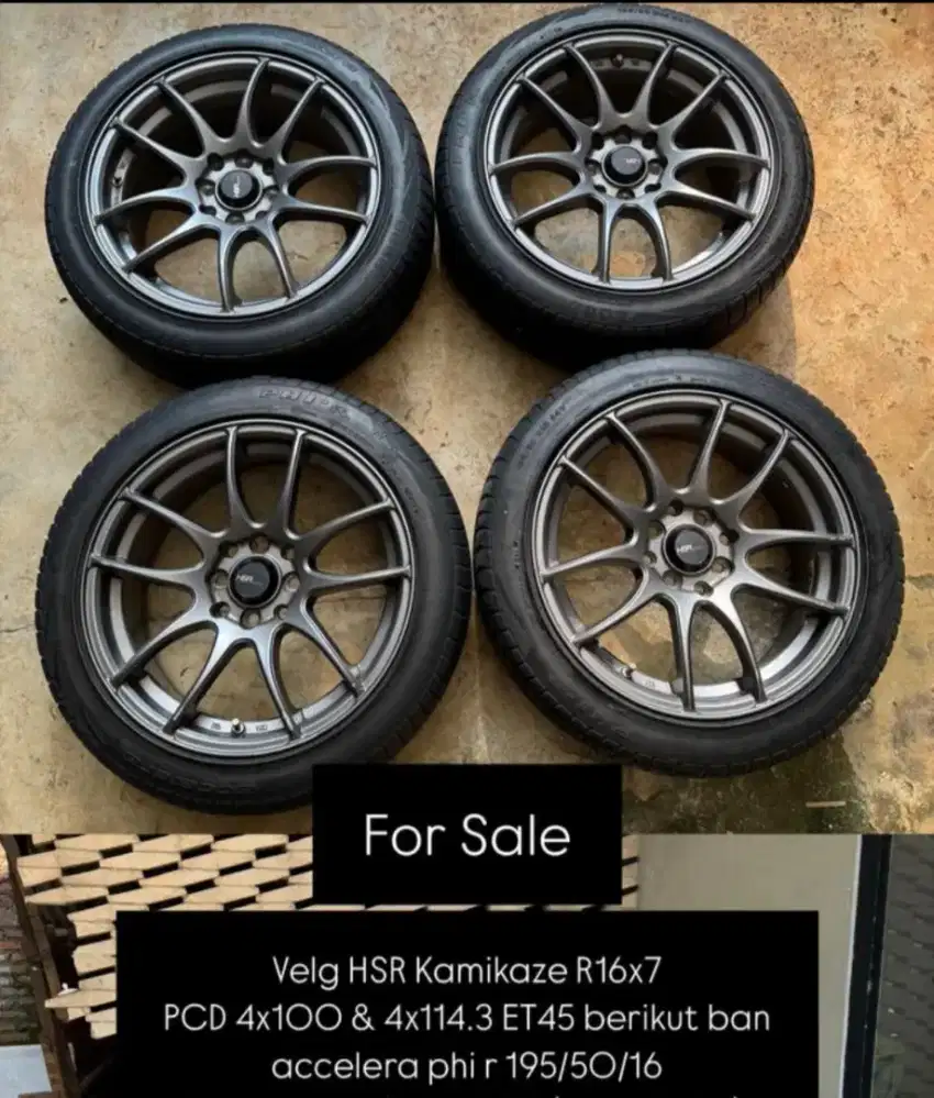 Velg HSR Kamikaze include ban cakep