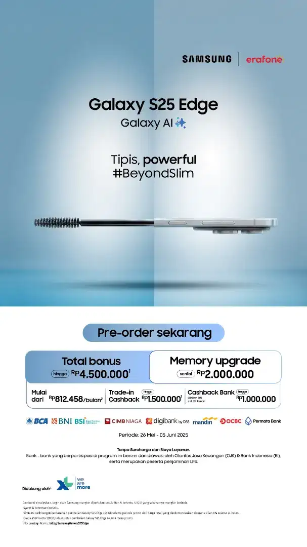 PRE ORDER S25 EDGE FREE UPGRADE MEMORY
