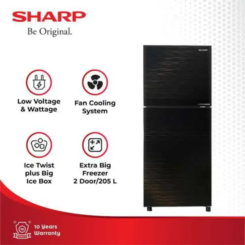 KULKAS SHARP 2 PINTU SJ-246 SECOND MULUS