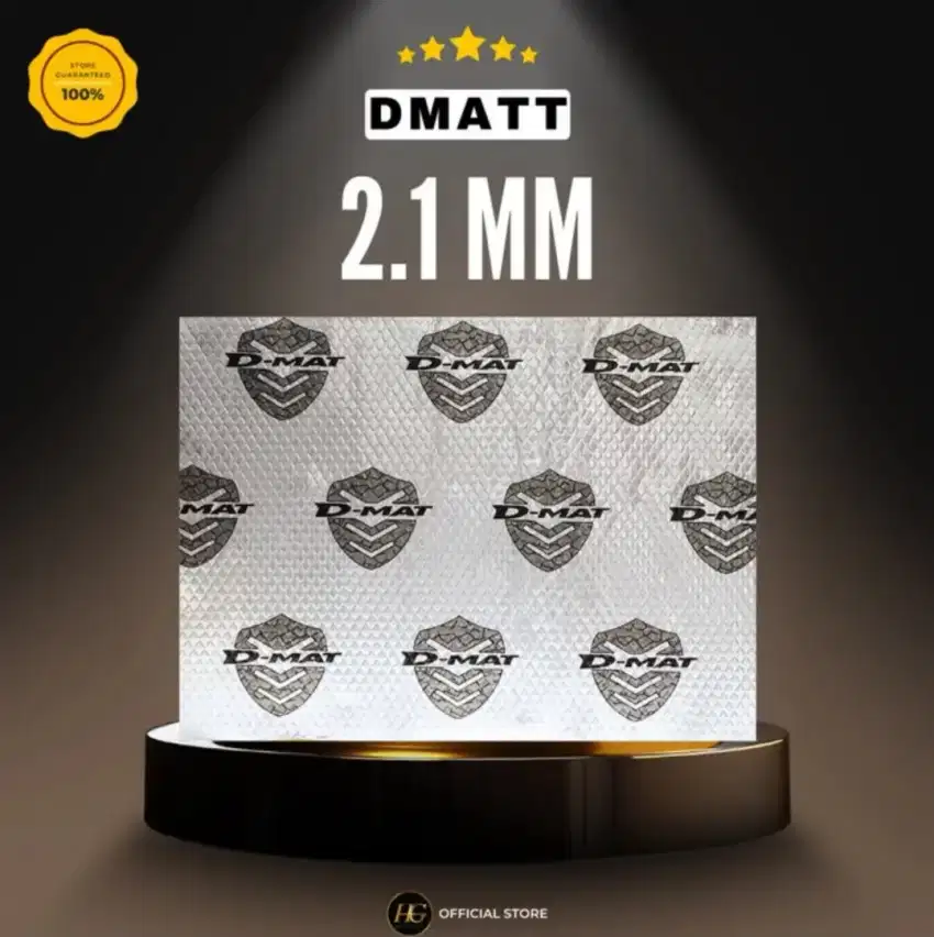 Peredam audio mobil merk dmat 2.1mm, kualitas bagus