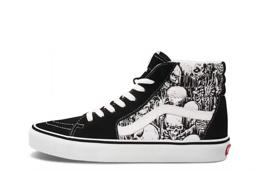 Vans Sk8-Hi 'Forgotten Bones' Black/True White size 42