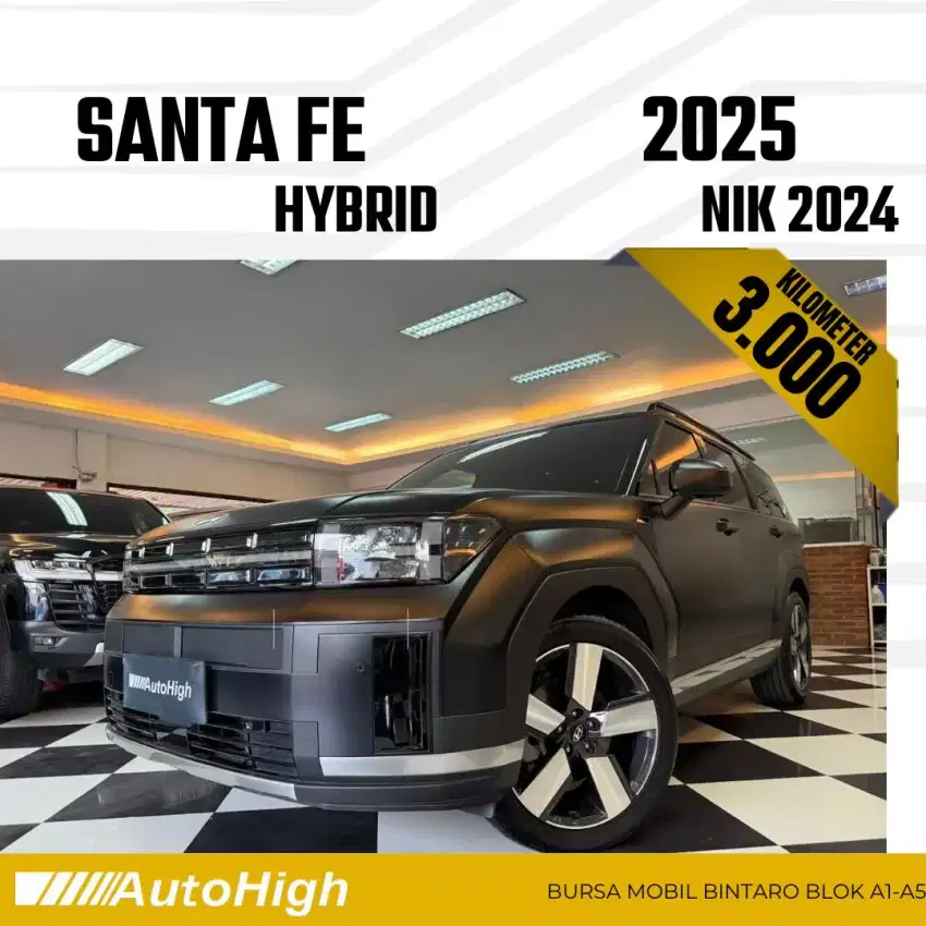 DP10% [Km3.000] Santa Fe Hybrid 2024 Black Reg 2025 #AUTOHIGH