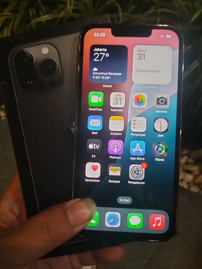 Iphone 13 pro 128gb all operator mulusss warna Graphite