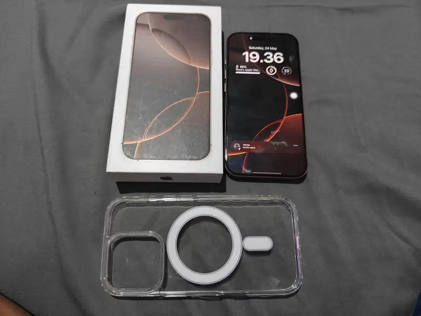 Iphone 16 pro 128gb dessert all operator 5G fullset resmi J/A BEACUKAI