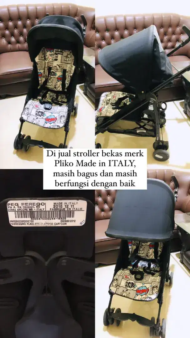 Stroller bayi / kereta dorong bayi made in Italia