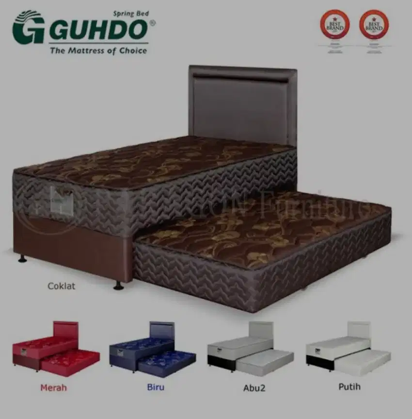 GUHDO 2in1 Springbed - Ranjang Susun - Tempat Tidur Tingkat - Kasur