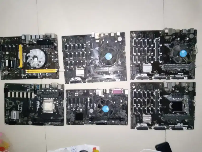 [NEGO] Dijual Borongan Motherboard, Processor, Memory Ex MiningCrypto!