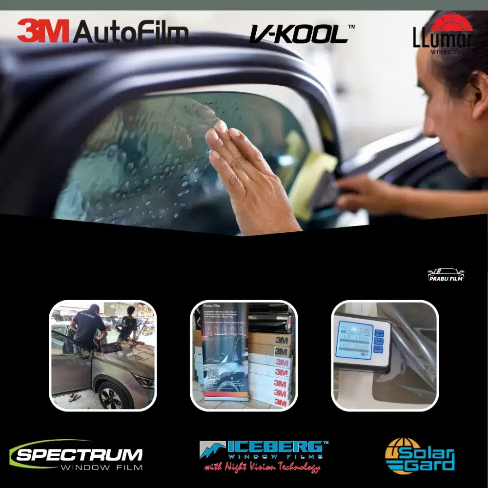 Kaca film mobil berbagai merk Harga terjangkau Garansi Resmi