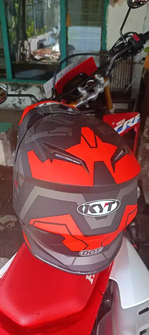Helm  Cross KYT Original + Kaca Google