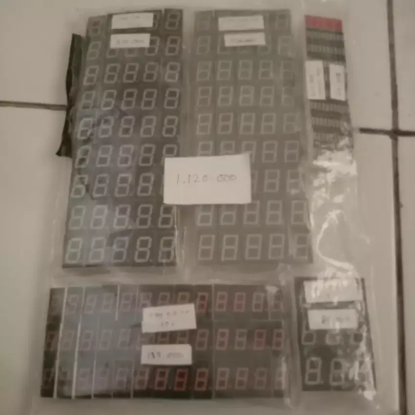 LED 7-segment CA CC dan BAR 10 baris