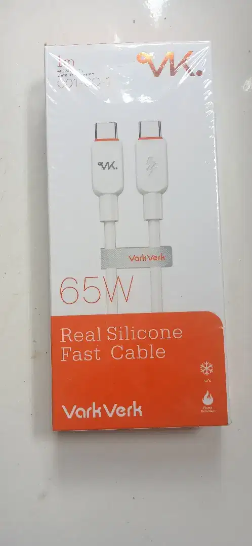 Kabel Data Type C to Type C Silicone VarkVerk