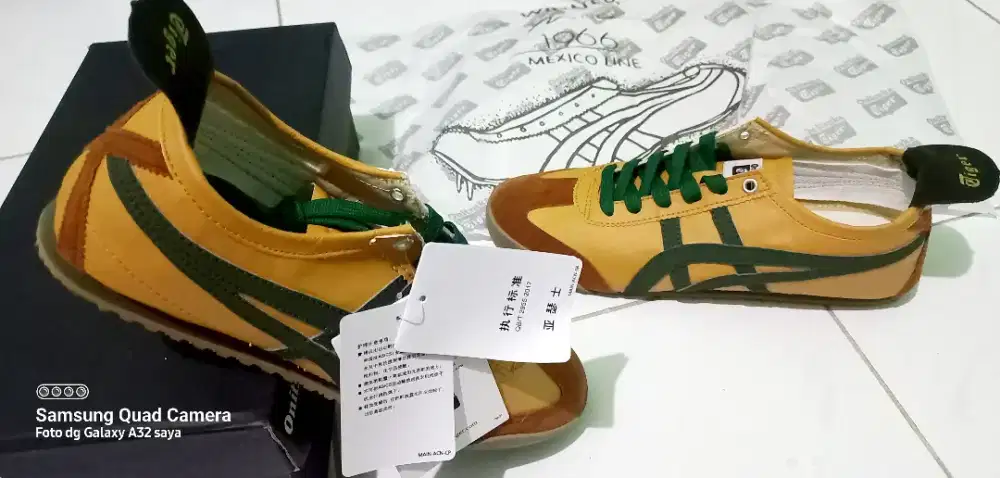 Onitsuka brown tan sepatu casual sepatu pria sepatu wanita