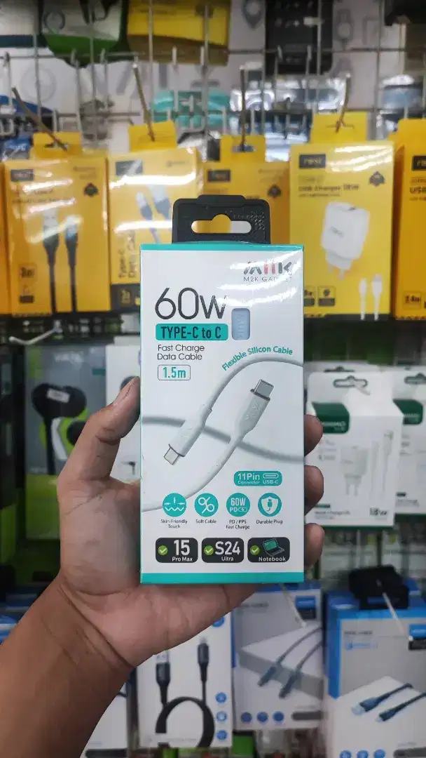 KABEL DATA TYPE C TO C 60W M2K-UCC60W