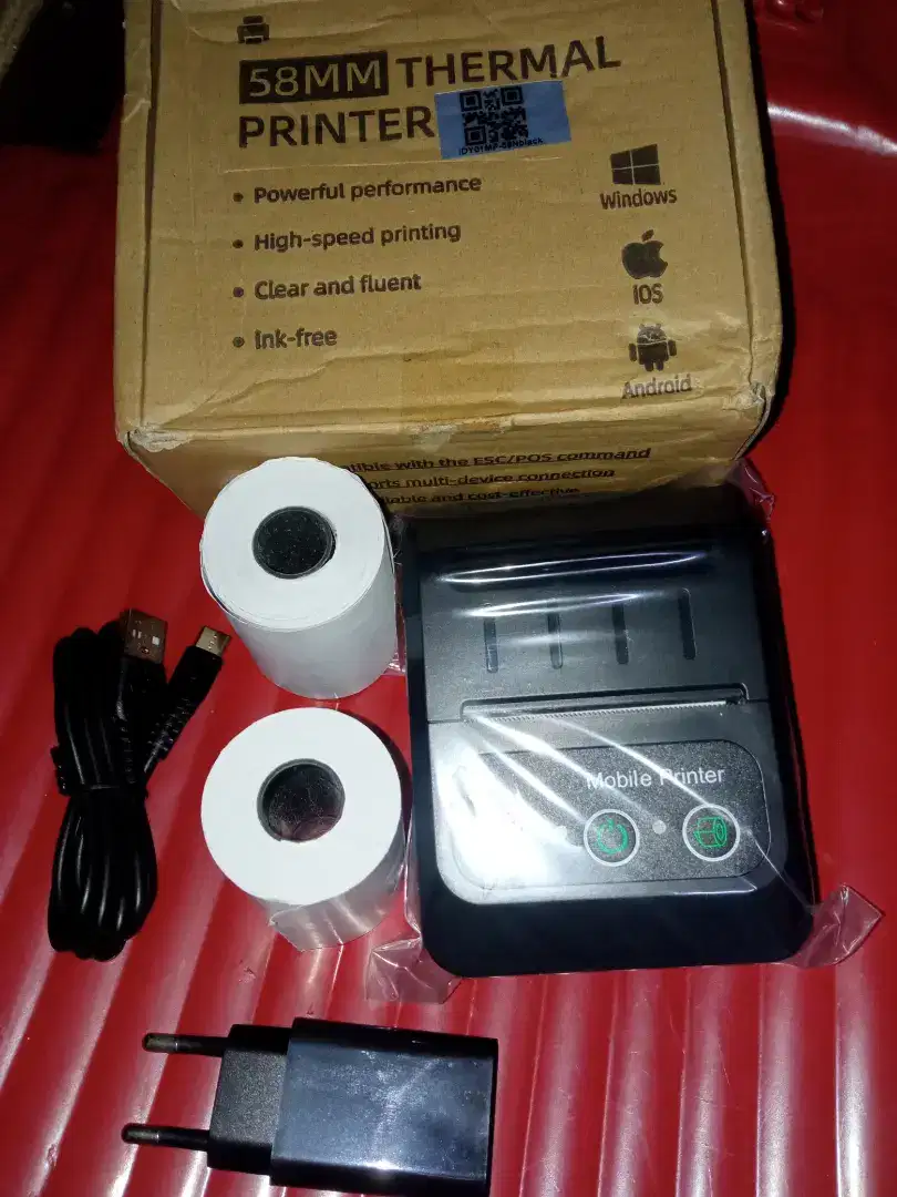 Printer bluetooth portable jual pulsa, ukm,pim mini, bluetooth