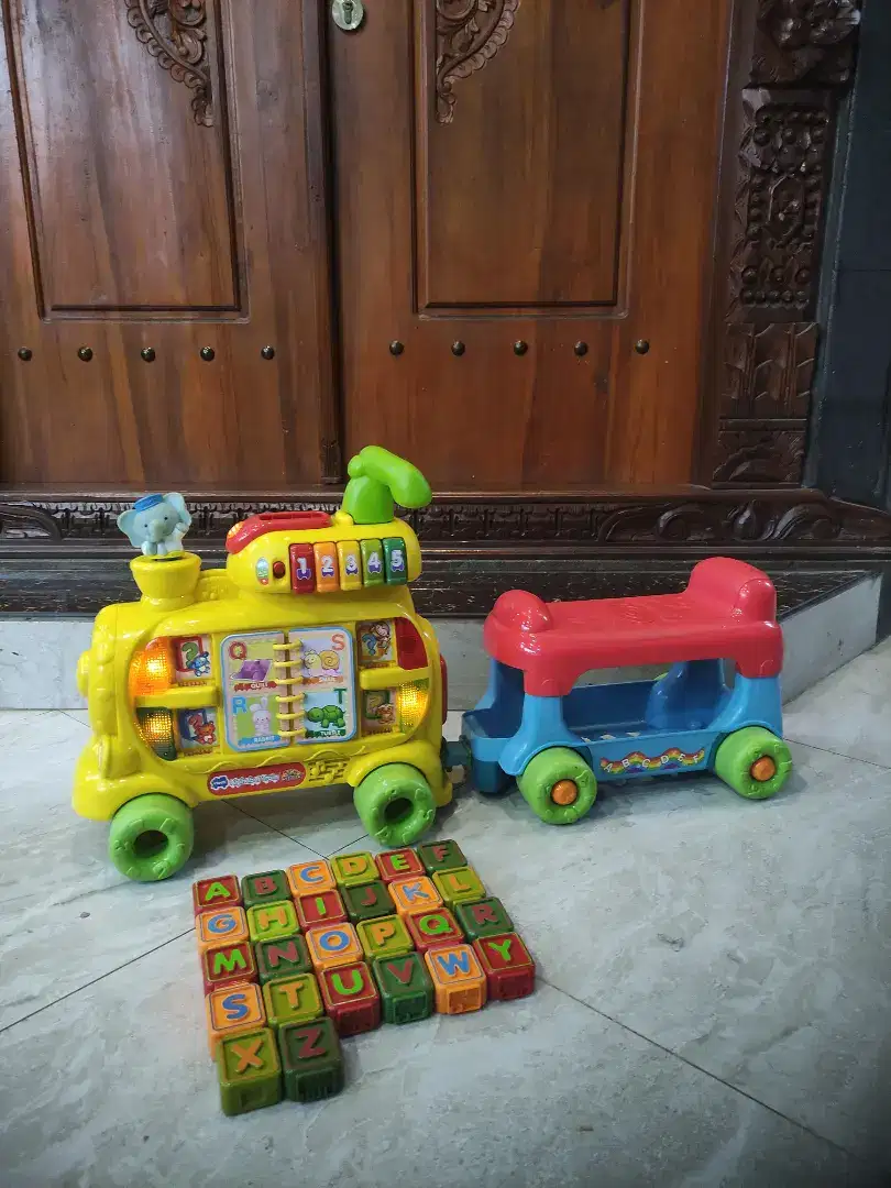 LENGKAP! VTECH PUSH N RIDE TRAIN MAINAN ANAK/ LITTLE TIKES ELC FISHER