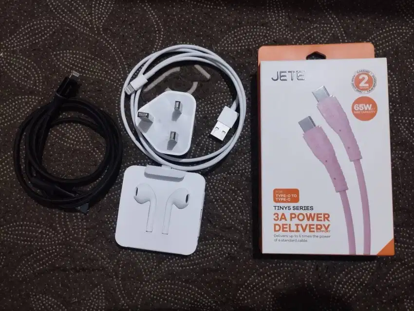Charger Iphone Fullset + Kabel data C to C for Android