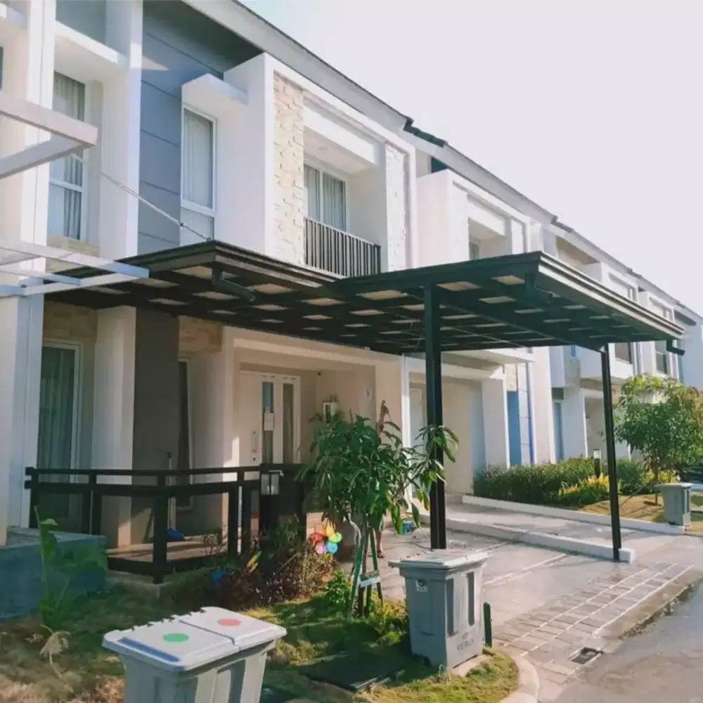 Kanopi rangka besi holo