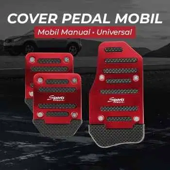 Cover Aluminium Pedal Gas Rem Kopling Mobil