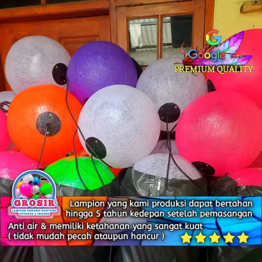 Grosir lampion benang gantung outdoor dan indoor 06