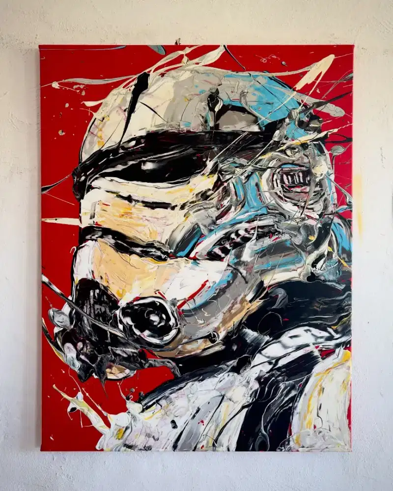 Lukisan Abstrak Star Wars
