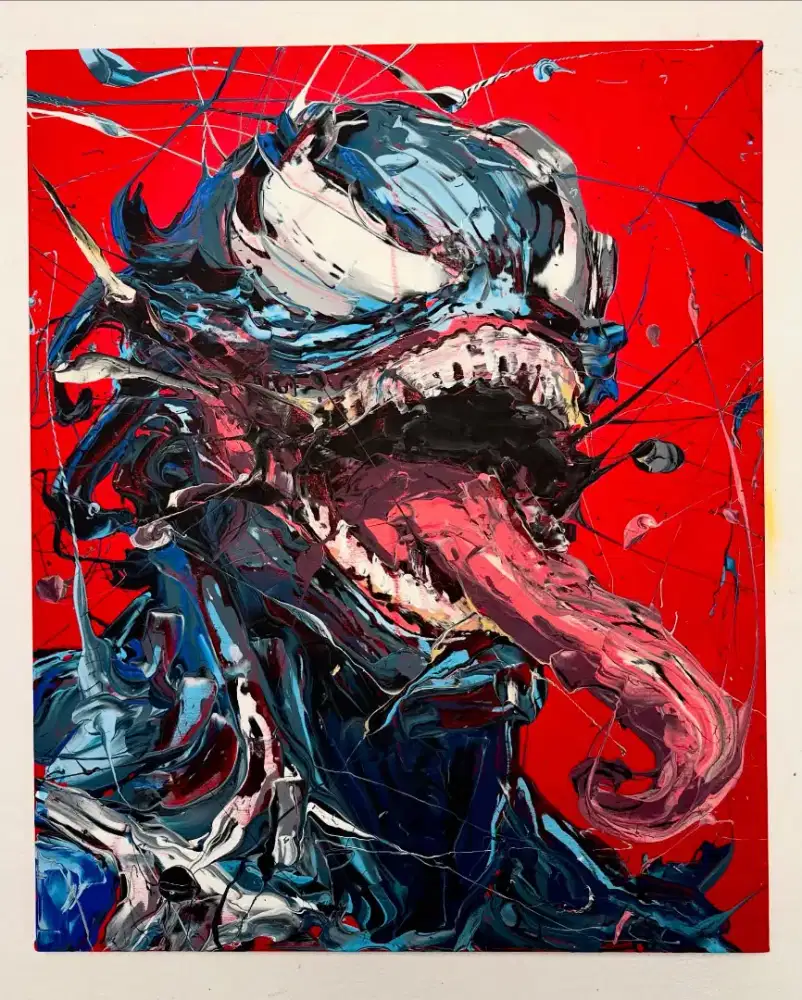 Lukisan Abstrak Venom Comics