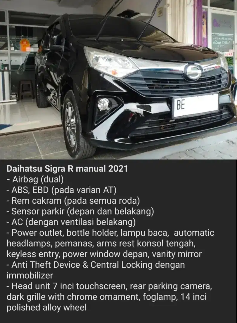 Daihatsu Sigra R manual 2021