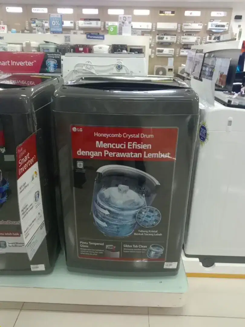LG WM TOP LOADING 8 KG BLACK