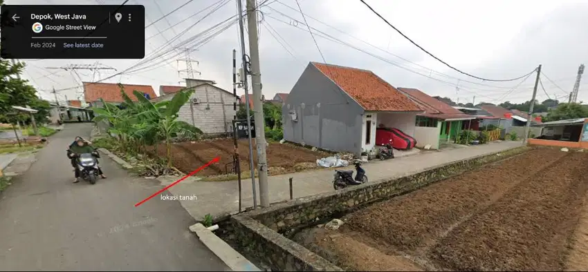Dijual Tanah 184M2 SHM Lok.Hook Akses Mobil Krukut Limo Pingg.Tol KM9