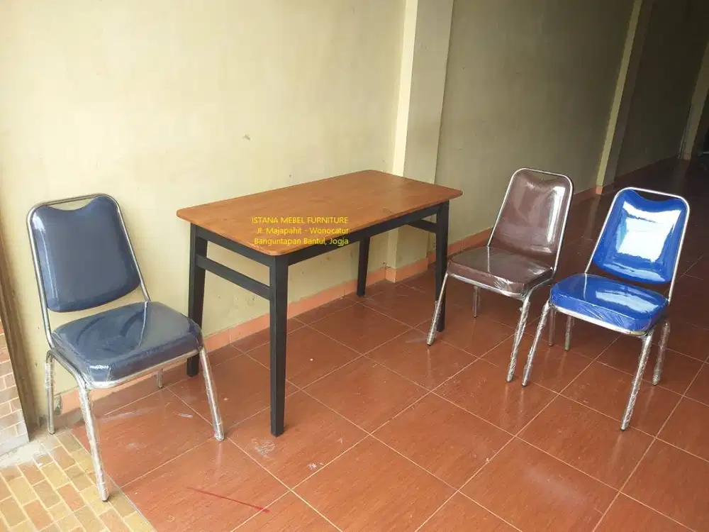 Paket Set Meja Kursi Busa Kerja Kantor Komputer Tulis Belajar Kost #BS