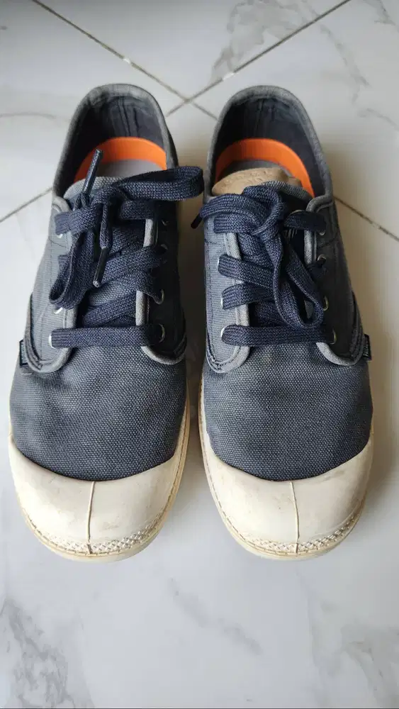 SEPATU PALLADIUM PAMPA OXFORD NIGHT BLUE MARSHALLOW - SIZE 41 (SECOND)