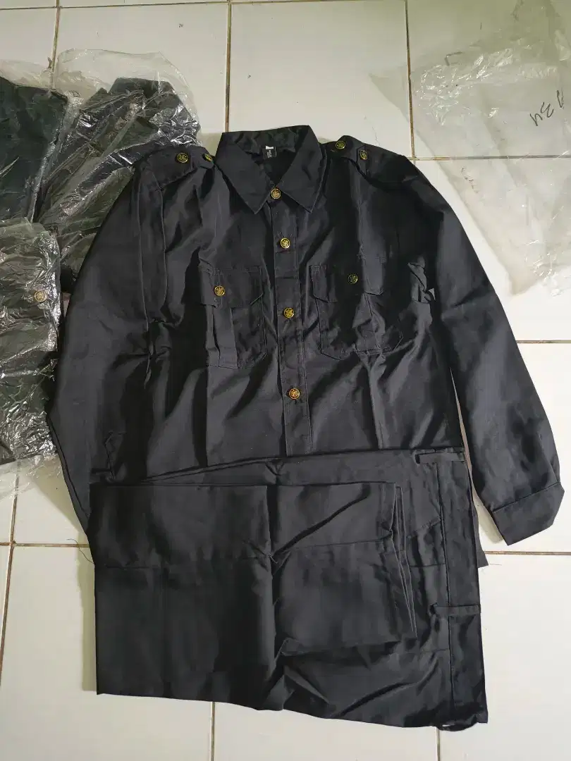 Seragam security 1 setel baju & celana