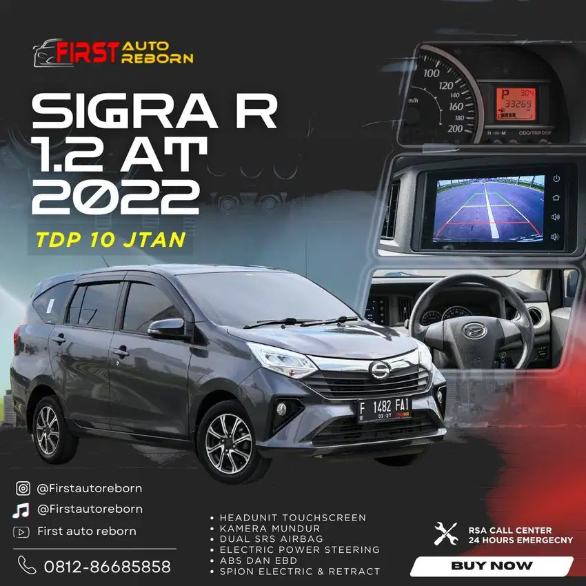 (Tdp 10jtan) Sigra R 1.2 AT 2022