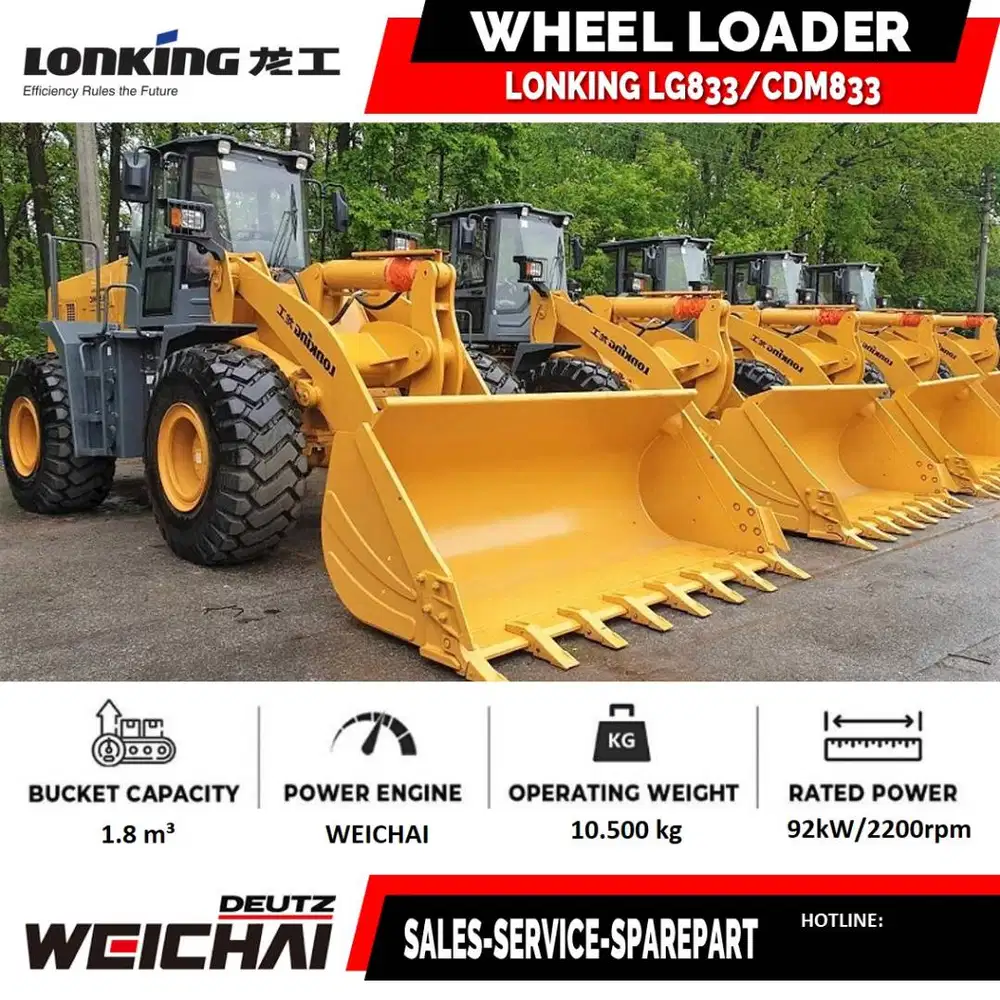Wheel Loader Lonking CDM932 CDM833 CDM855 Wheel Loader China Tangguh