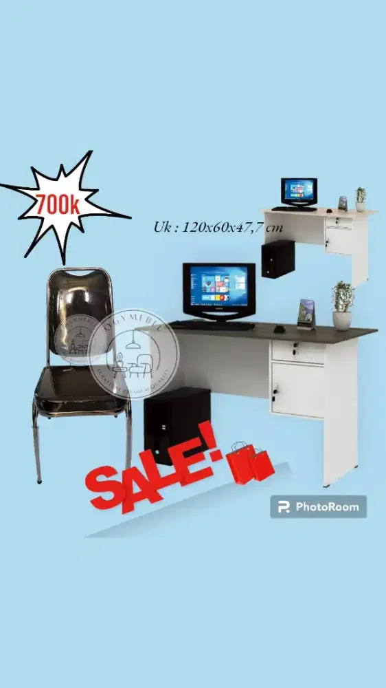 Termurah 1 paket meja dan kursi tumpuk terlaris