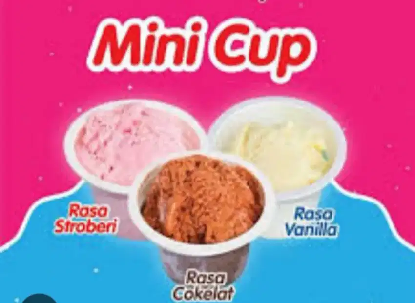 Jual Es Cream GarudaQu Cup 60 ml rasa Coklat /Straw /Vanila /Matcha