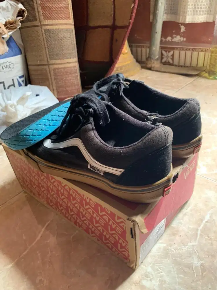 Vans old school pro black gum size 42.5