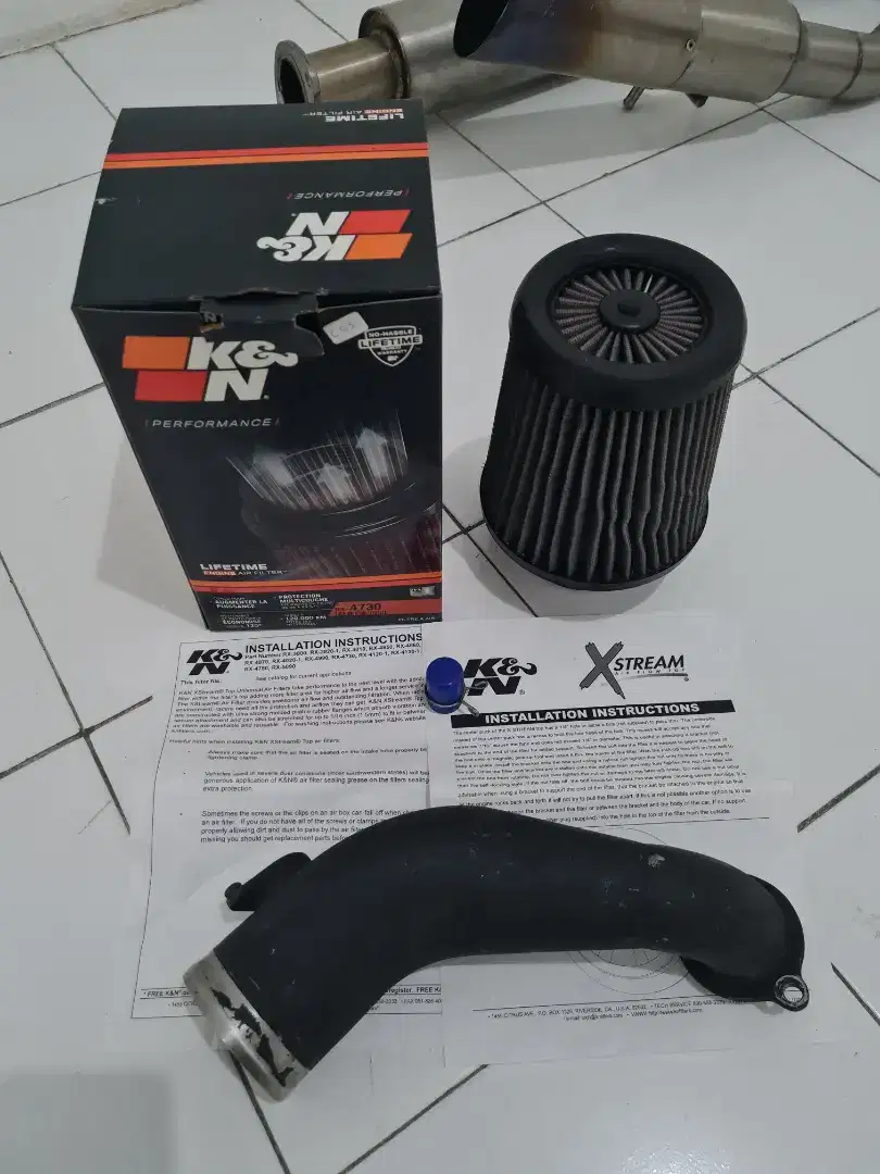 OPEN FILTER K&N XSTREAM RX4730 UNIVERSAL 3INCH