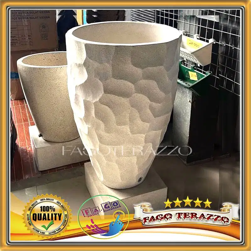 Bak Mandi corak Sarang madu Teraso Premium Handmade new