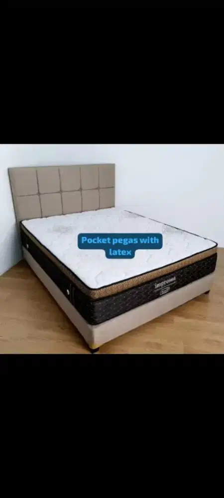 Kasur Impressa poket latex ukuran 180