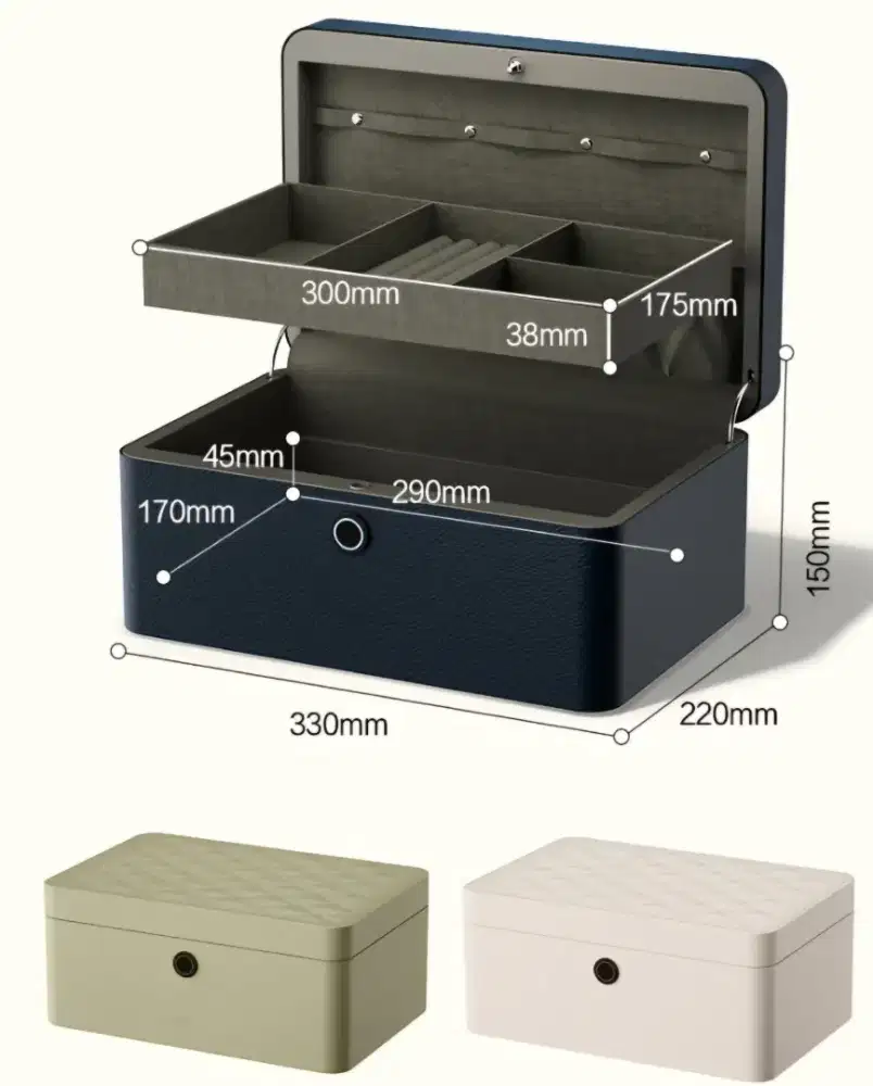 Deli Jewellery Save Deposit, kotak perhiasan, brangkas perhiasan
