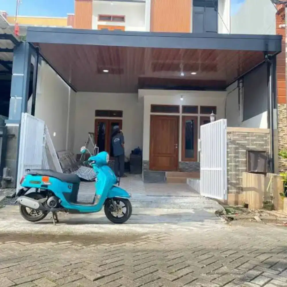 design taman dan area luar ruangan dgn kanopi minimalis plus plafon