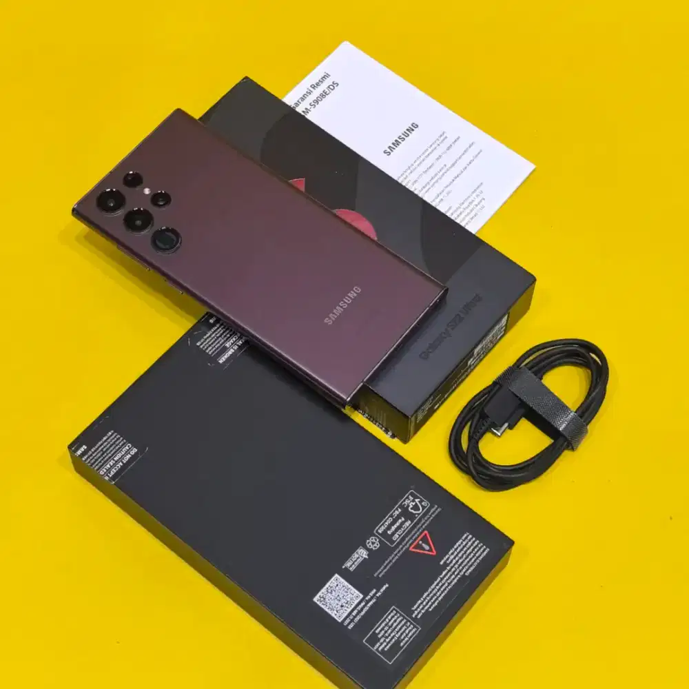 Samsung S22 Ultra 5G 12/256GB Resmi SEIN Like New