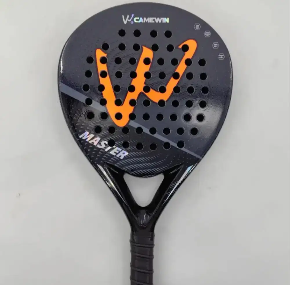 Raket Padel / Paddle Carbon Orange (Free Cover + Handgrip)