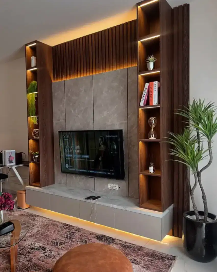 Backdrop tv costum ukuran