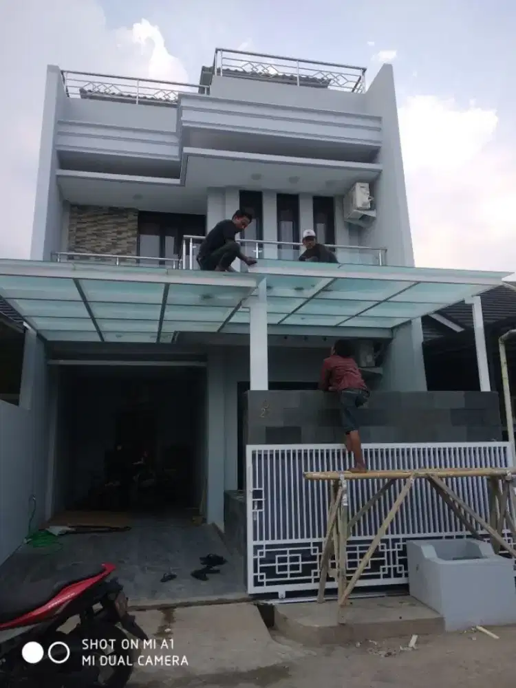 Kanopi , Pagar , Lemari bawah tangga , Kitchen set