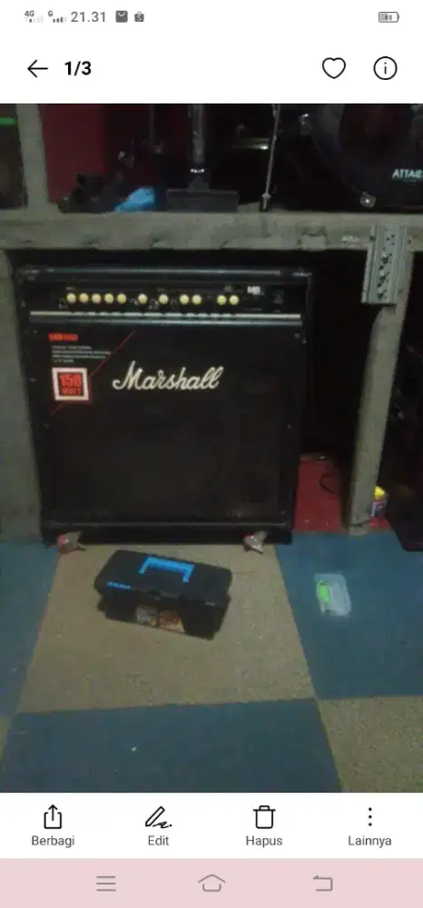 Ampli bas marshal